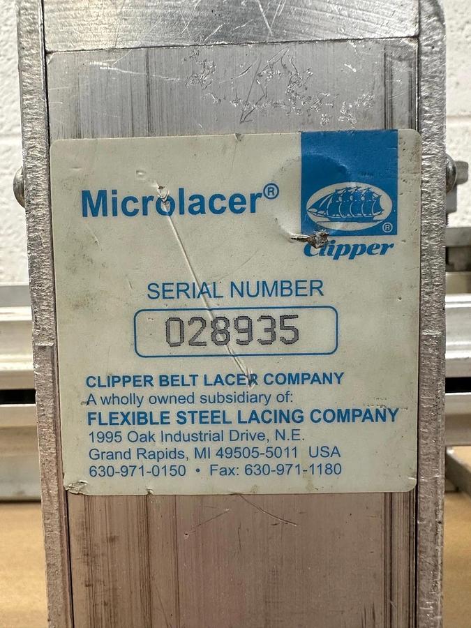Used Flexco Clipper 20” Belt Microlacer