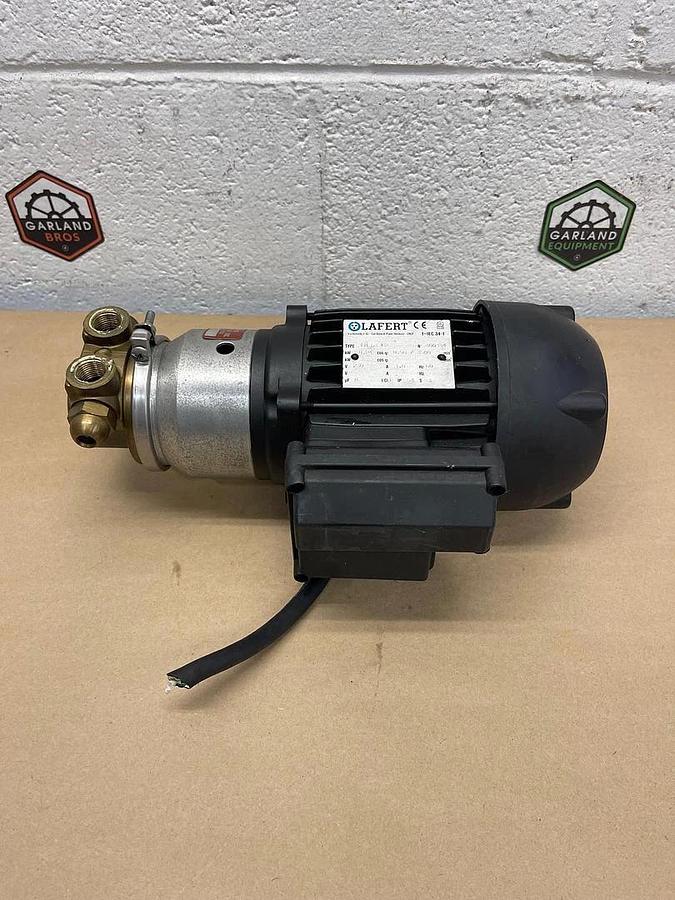 Used Lafert LM 63 L2 Motor Pump Assembly, 0.24 kW, 3500 RPM w/ Fluid-O-Tech Pump