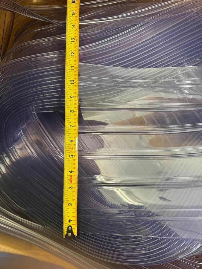 Used Global Industrial 12” x 5’ Standard Clear Curtain Replacement