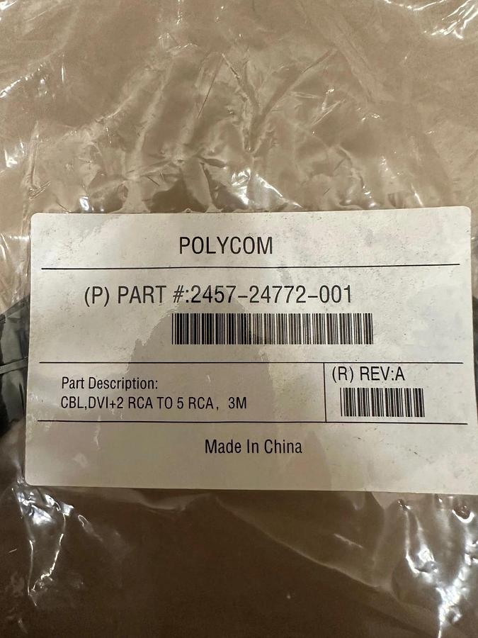 POLYCOM 2457-24772-001 Audio/Video Cable *NEW*