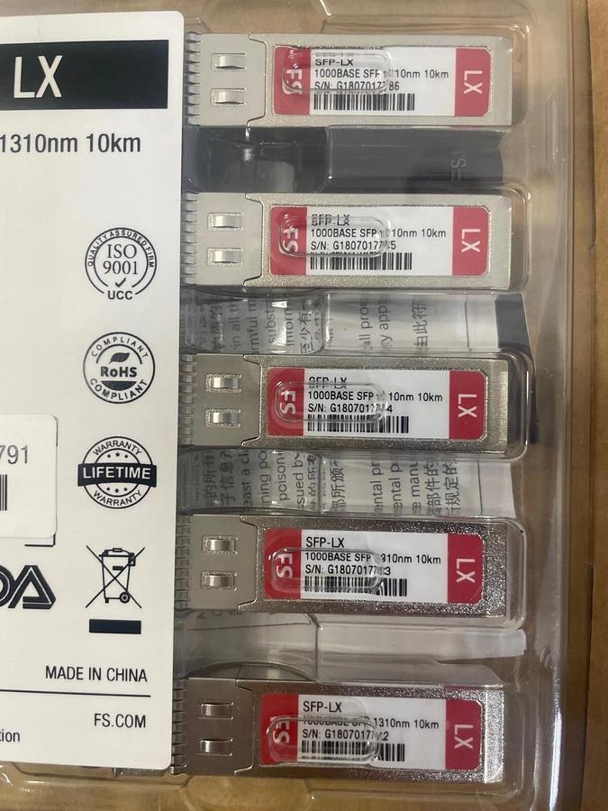 Used FS 1000Base-LX/LH SFP Transceiver Module