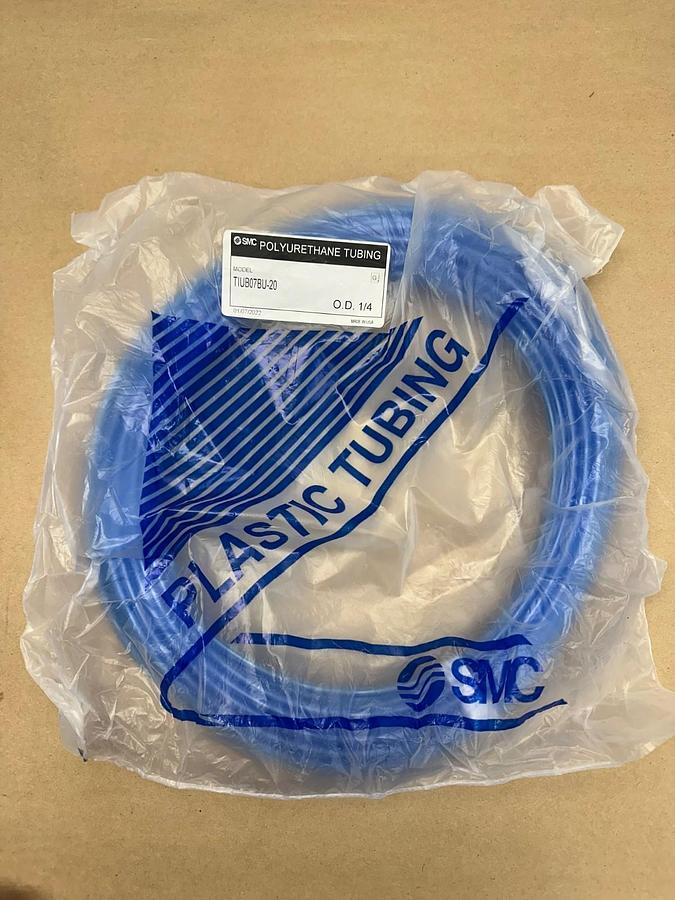 Used SMC TIUB07BU-20 Polyurethane Tubing, Blue 20 Meters *FACTORY SEALED*