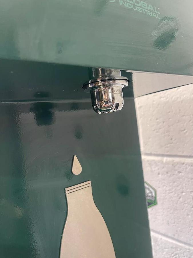 Used Global Industrial 761221GN Outdoor Bottle Filler, Drinking Fountain, Pet Station