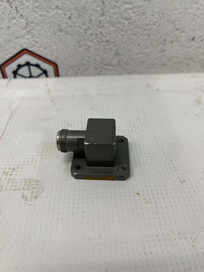 Used ATM Microwave 75-253A-6 Right Angle Waveguide to Coax Adapter