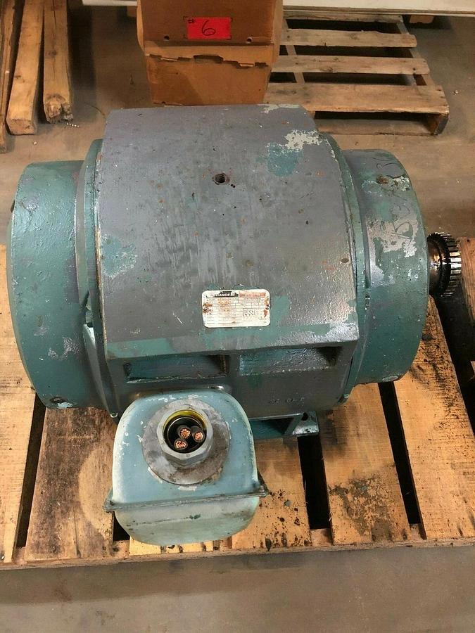 Used Reliance Electric 100HP 1180 RPM Electric Motor, Frame: 444TS