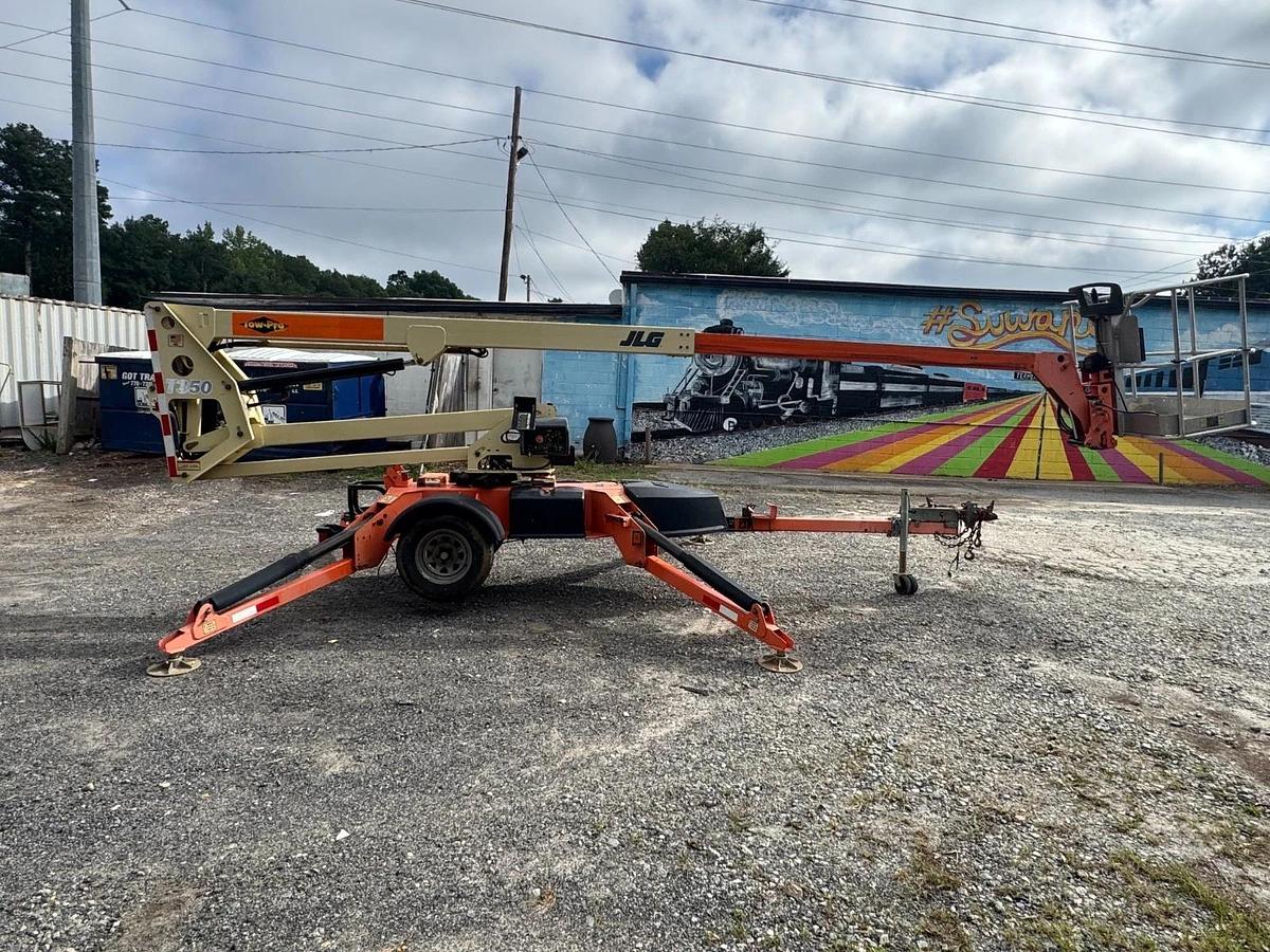 Used JLG T350 Towable Boom Lift, 34' 5" Height Capacity, 18' 9" Booming Capacity
