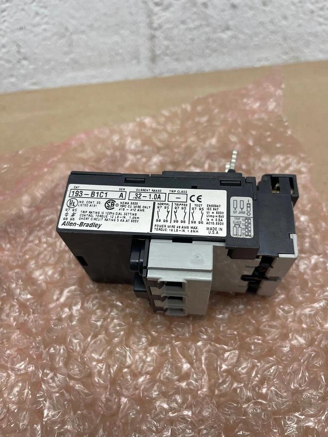 Used Allen-Bradley 193-B1C1 Overload Relay 0.32-1.0 A