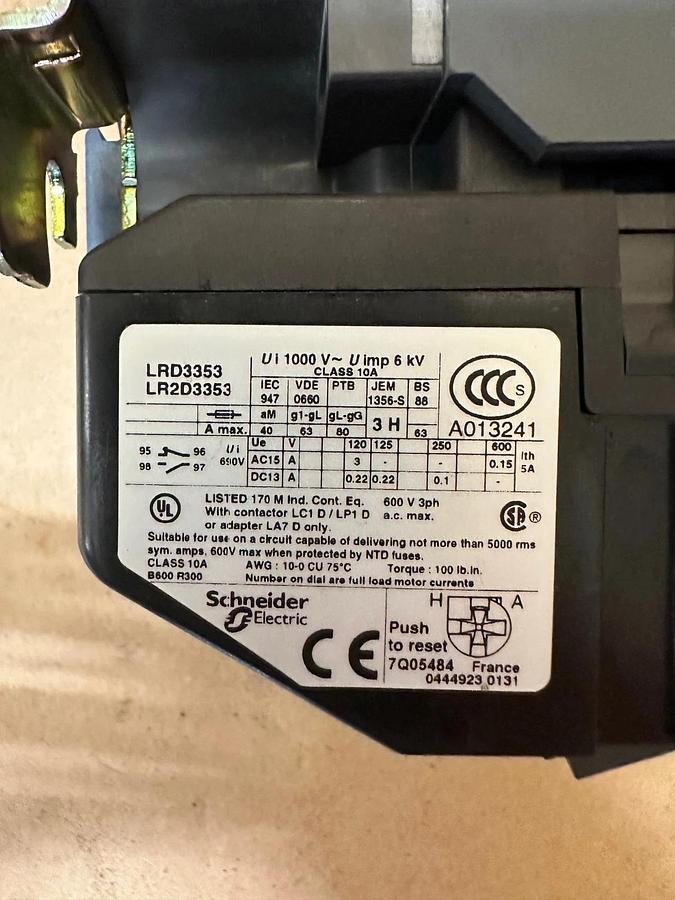 Used Telemecanique LC1D40 Contactor