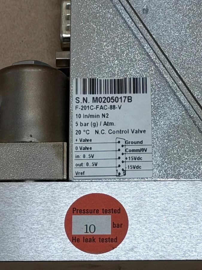 Bronkhorst F-201C-FAC-88-V Hi-Tec Mass Flow Meter/Control