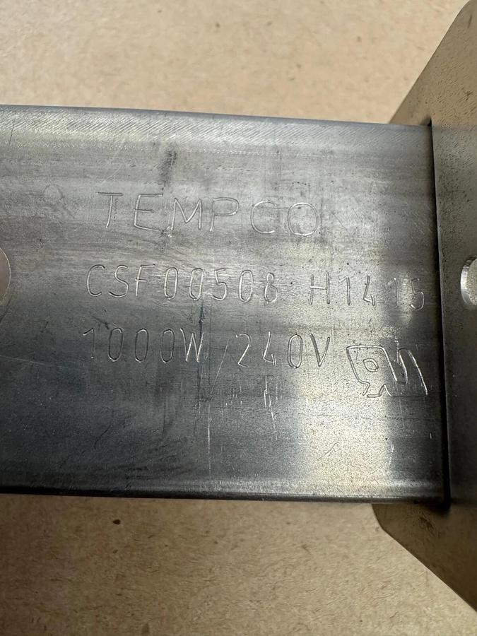 Used Tempco CSF00508 Heater Strip, 1000 W, 240 V