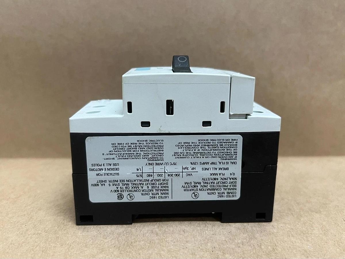 Used Siemens 3RV1011-0EA10 Sirius 3R, Class 10 Circuit Breaker - Lot of 3