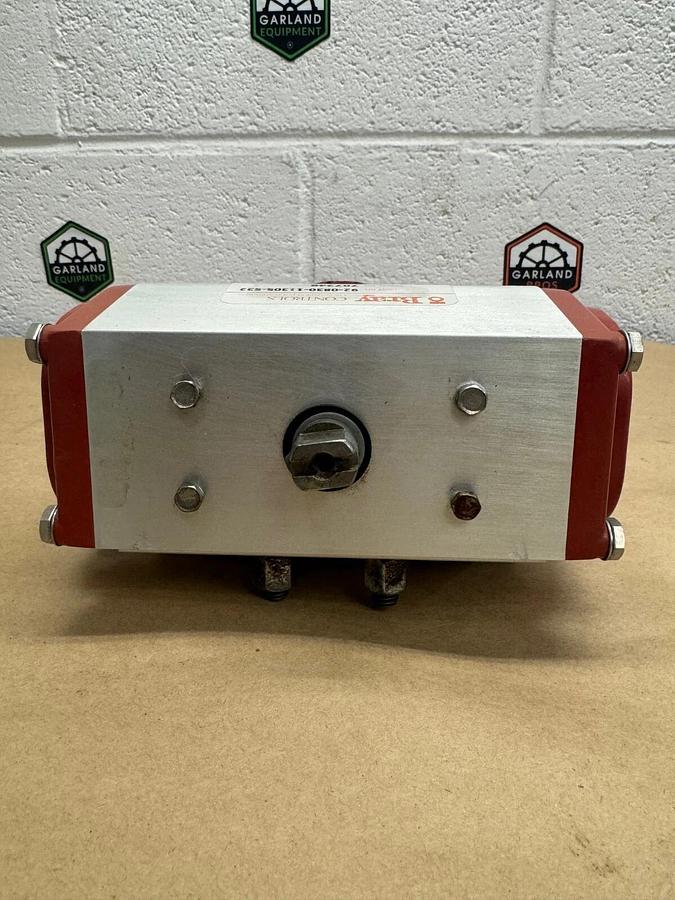 Used Bray 92-0830-11305-532 Double Acting Pneumatic Valve, 3” 2 Bolt Butterfly Valve