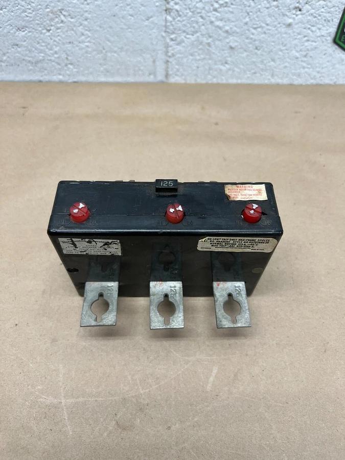 Used Westinghouse HKA3125T AB DE-ION Trip Unit, 3 Pole, 125A