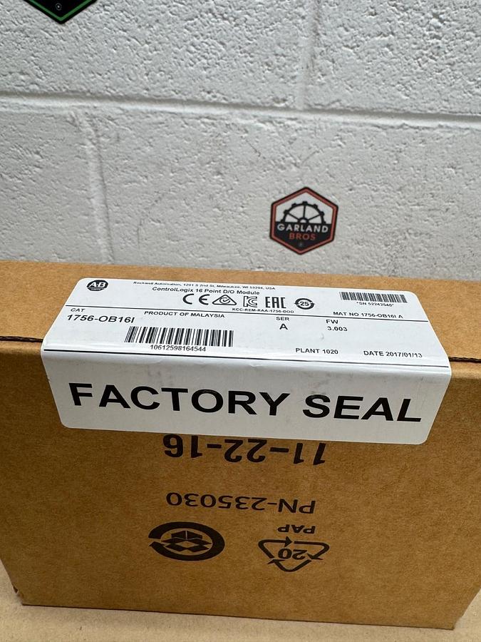 Used Allen Bradley 1756-OB16I Ser A ControlLogix 16 Point D/O Module *FACTORY SEALED*