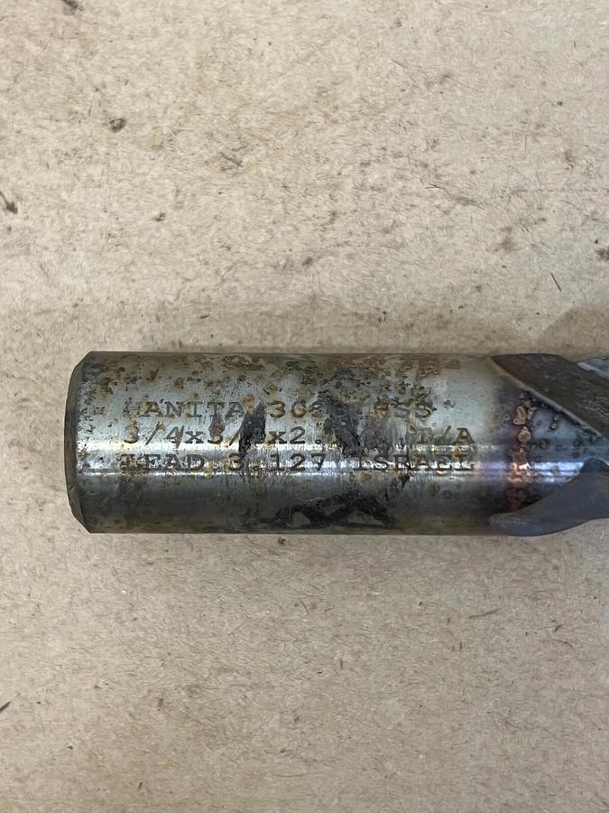 Used Hanita 3033 HSS Square End 3/4x3/4x2