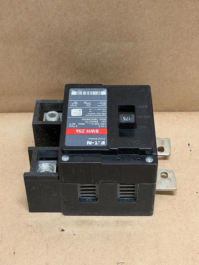 Used Eaton BWH 25K 175A, 2-Pole Circuit Breaker