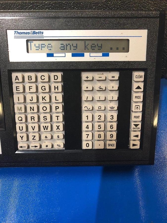 Used Thomas & Betts E-Z-Coder Wire Marker Printer WD-25P