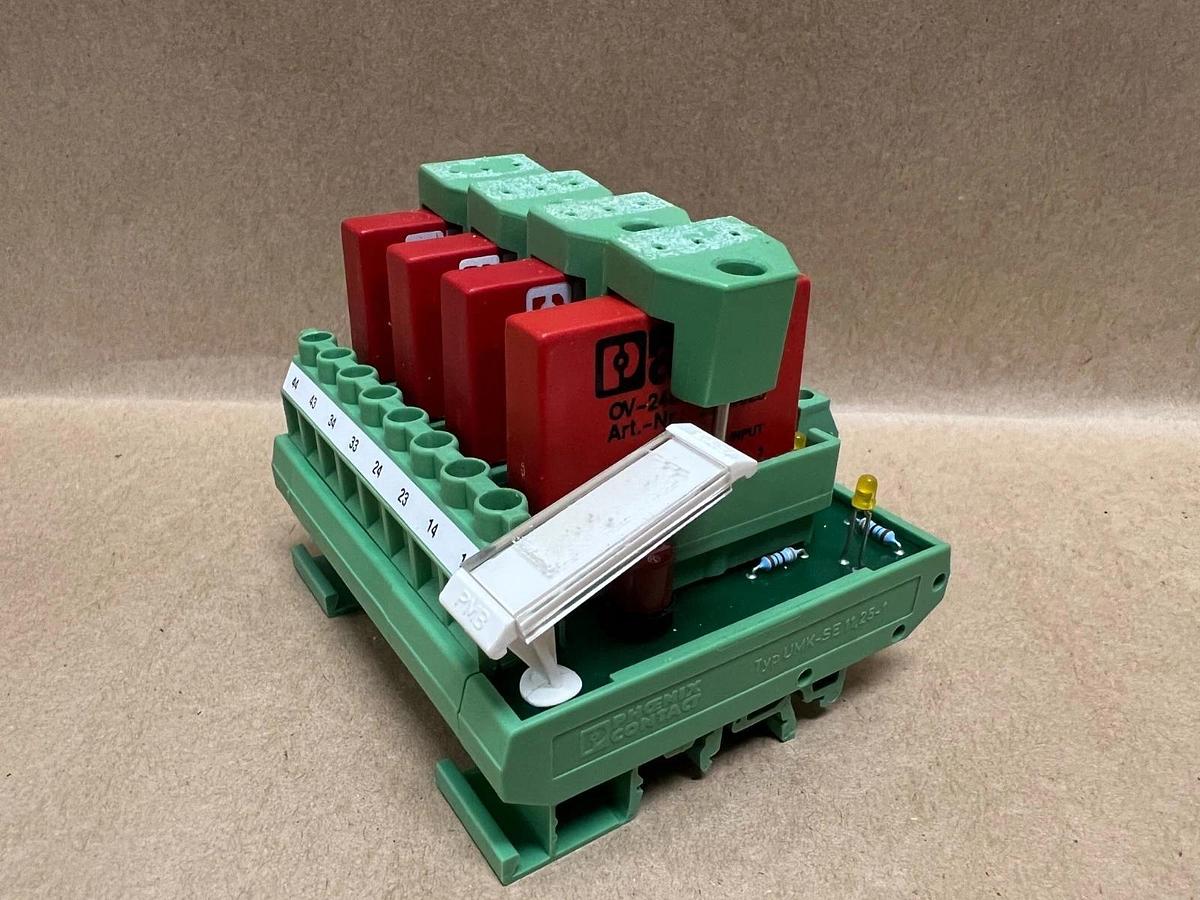 Used Phoenix Contact UMK-4OM-R/MF/P Interface Module OV-24DC/60DC/3 Solid-State Relay