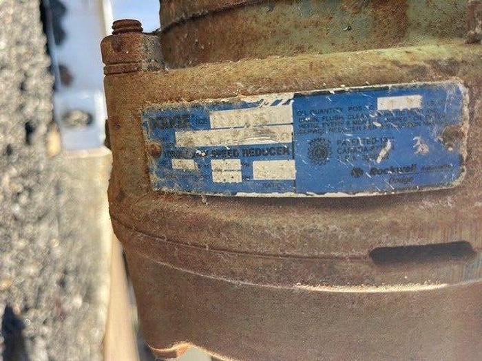 Used Stainless Steel Screw Conveyor 9"x24'3" w/ Toshiba 3HP @ 1755RPM, Dodge Gearbox