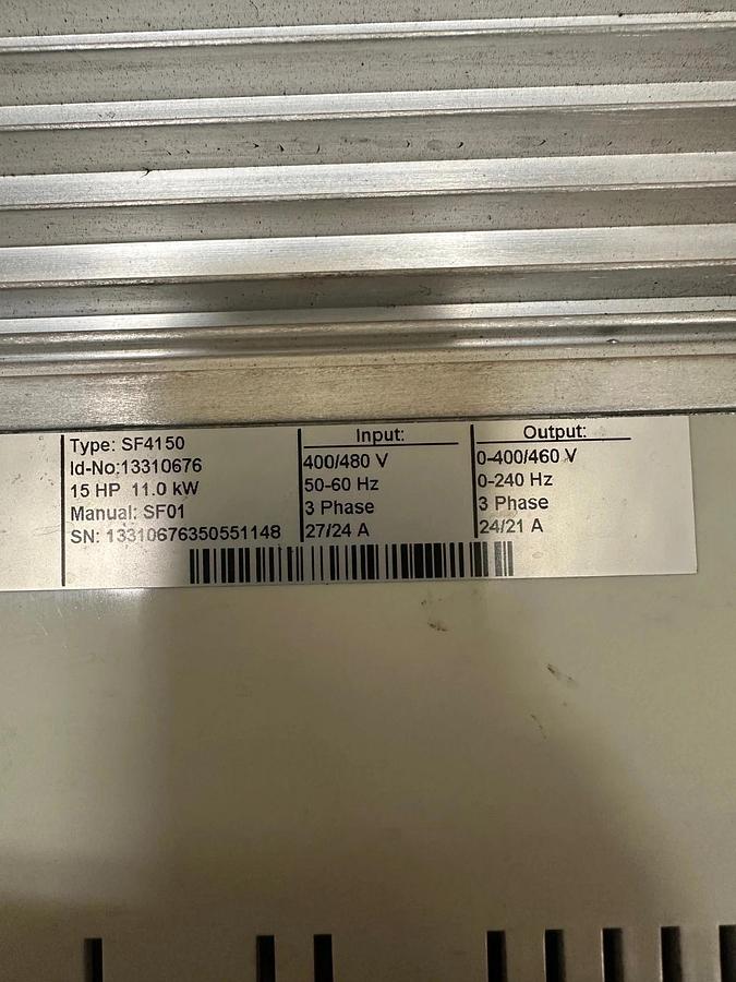 Used Lenze AC Tech SF4150 VFD Drive, 15Hp, 11.0kw