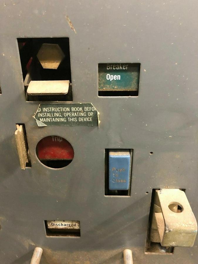 Used Westinghouse DS-206 Low-Voltage AC Power Circuit Breaker, 800 Amp Frame, 60 Hz