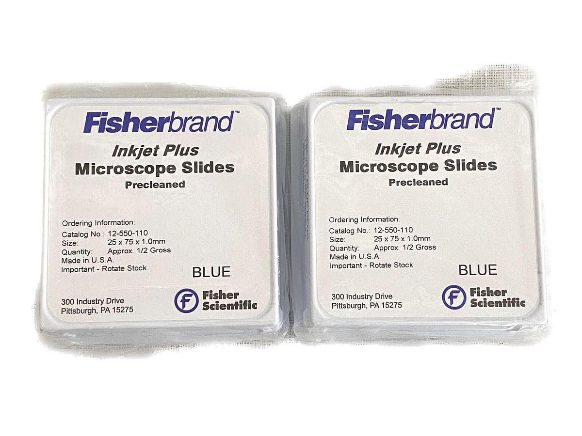 Fisher Scientific 12-550-19 Colorfrost Microscope Slides (Lot of 2 packets)