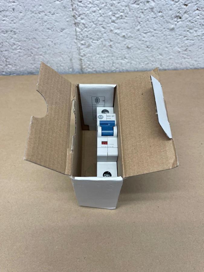 Used Allen Bradley 1492-SPM1B050 Ser D Mini Circuit Breaker, 1 Pole, 5A - Qty 1 *NEW*