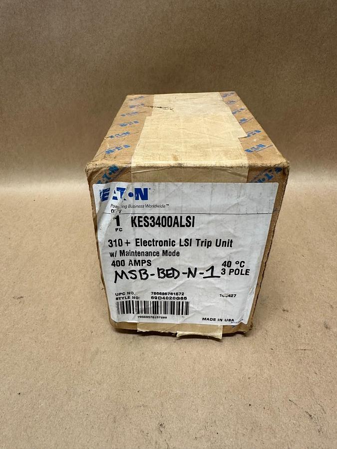 Used Eaton KES3400ALSI Electronic LSI Trip Unit 400A 3 Pole