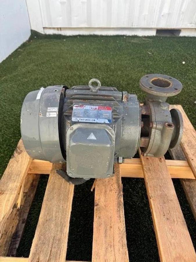 Used Tatung BBFC-HDA 7-1/2Hp Motor @ 3500RPM, 3 x 3 Chinese Pump