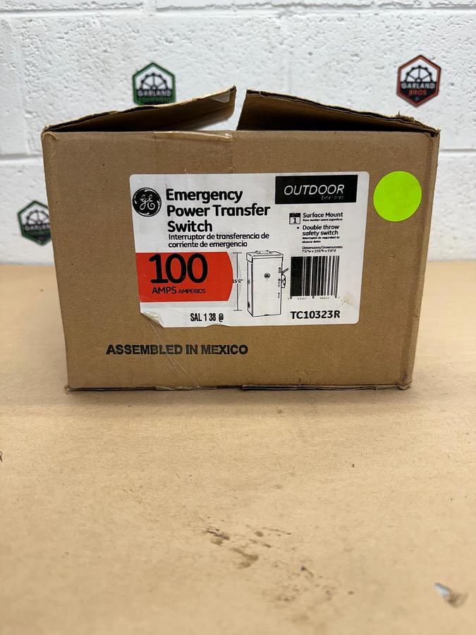 General Electric TC10323R Emergency Power Transfer Switch, 100A *NEW*