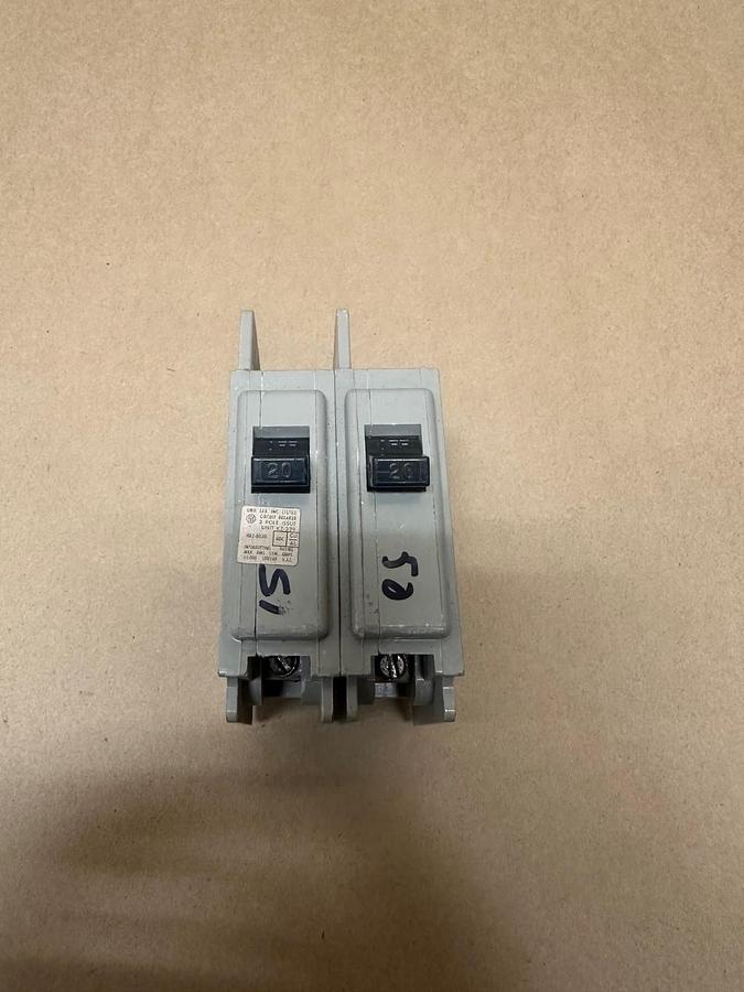 Used I-T-E Imperial Corp. EQ-B 20A, 2 Pole Circuit Breaker