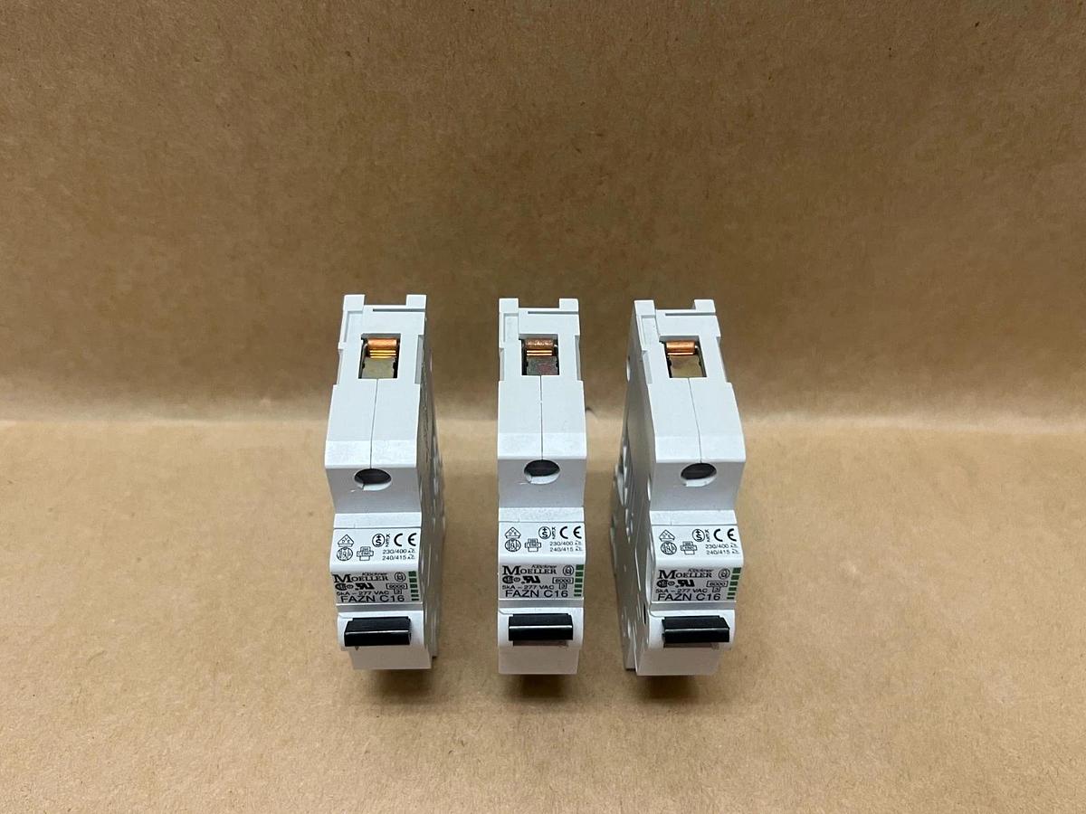 Used Moeller FAZN C16 Circuit Breaker - Lot of 3