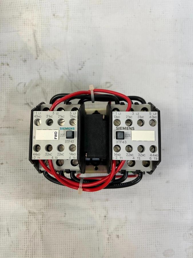Used Siemens 3TF4322-6E Reversing Contactor