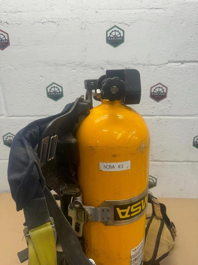 Used MSA Self Contained Breathing Apparatus, Mask & Tank Backpack