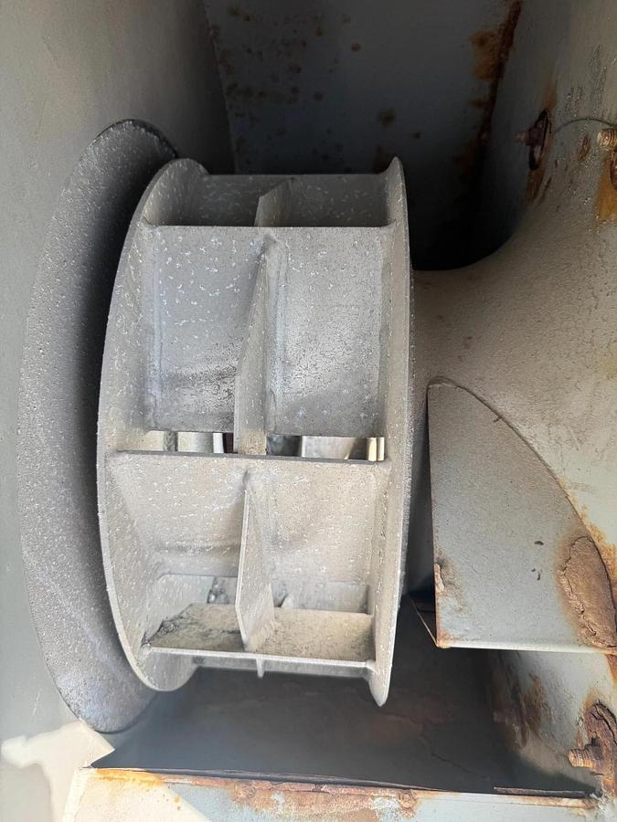 Used Twin City Fan & Blower CW 90° Top Horizontal Blower, 20Hp Motor 3520RPM 230/460V