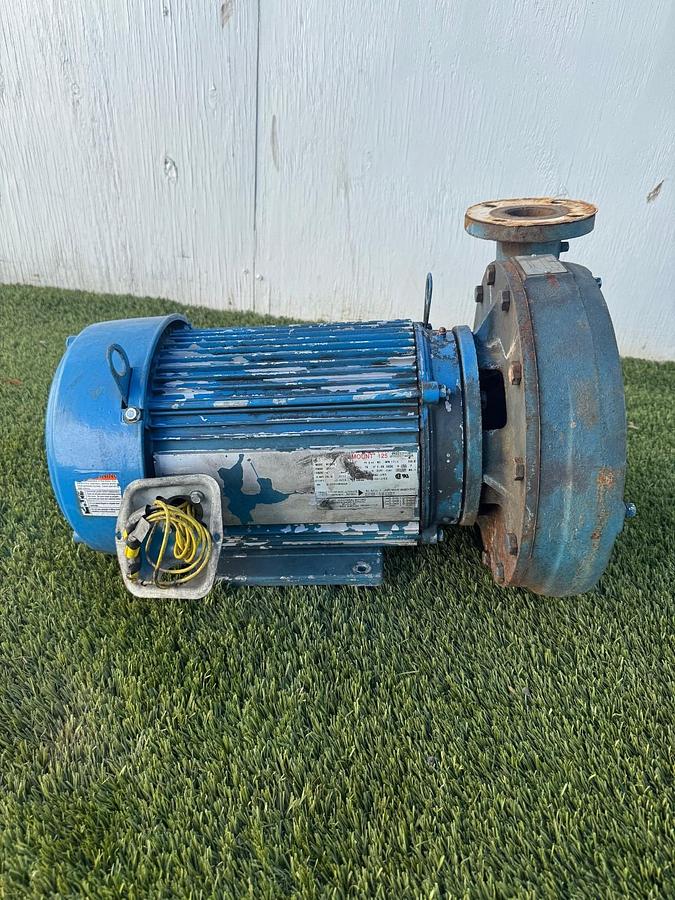 Used Peerless C1220AM-BF Pump, with U.S. Electrical Motor 10Hp @ 1755RPM