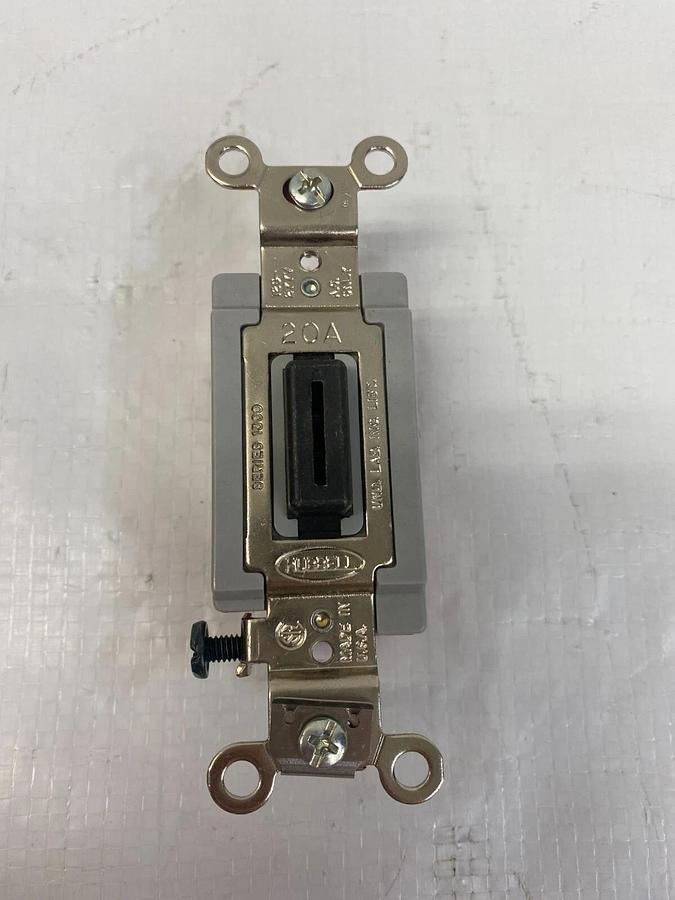 Used Hubbell HBL1386L Series 1300 Lock Switch Double Pole