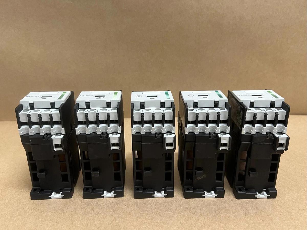 Used Moeller DIL00M-G-10 24V DC, 600 VAC, 20A Contactors - Lot of 5