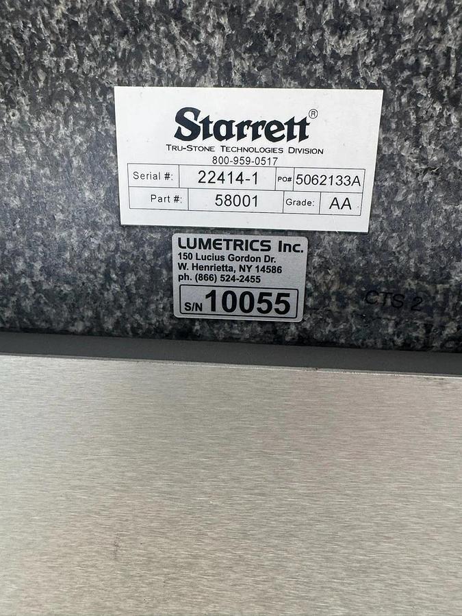 Used Lumetrics Custom Optical Metrology/Inspection System