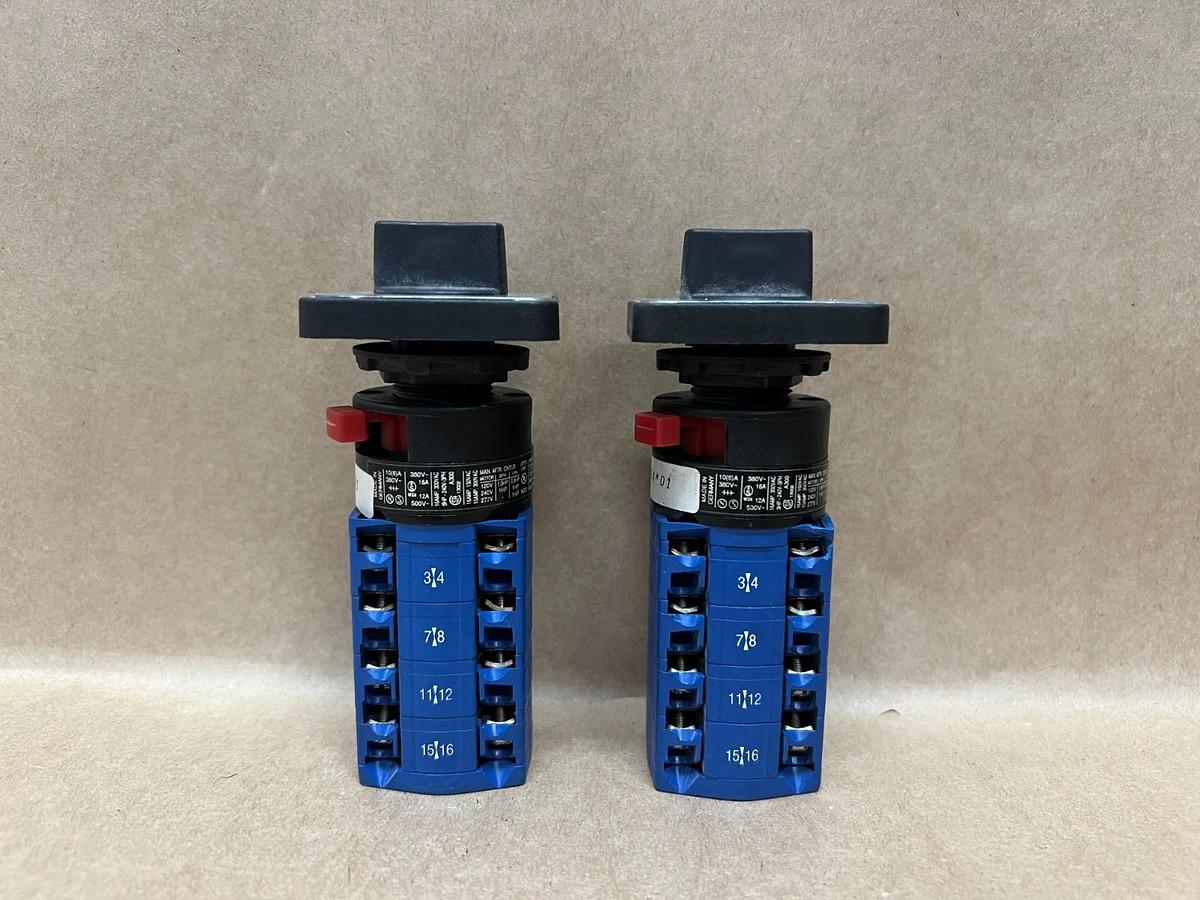 Used Kraus & Naimer CG8 Rotary Switch - Lot of 2