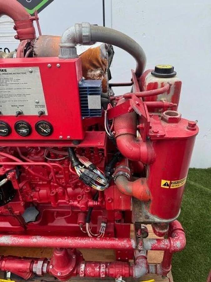 Used Clarke’s JW6HUF60 Stationary Fire Pump Engine Driver w/ Firetrol Controller