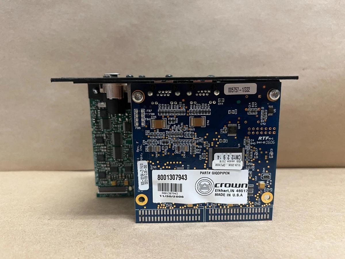 JBL Crown DPCN Drivepack Input Module, CobraNet HiQnet VT Series Card