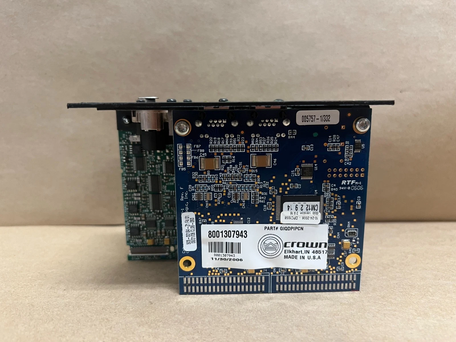 JBL Crown DPCN Drivepack Input Module, CobraNet HiQnet VT Series Card