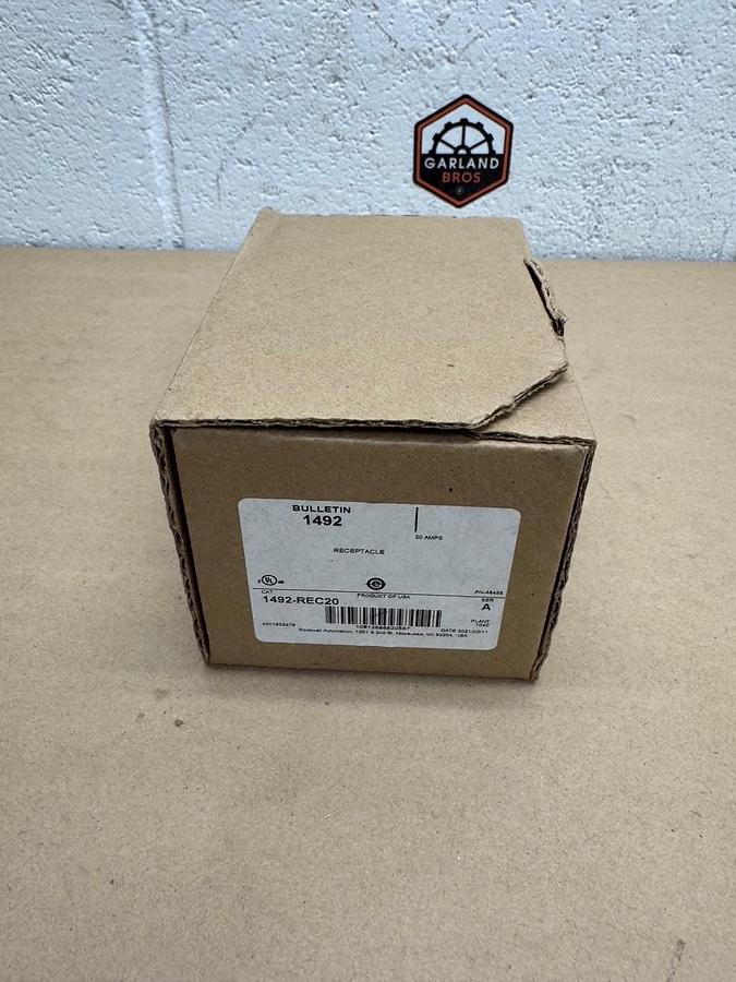 Used Allen Bradley 1492-REC20 Receptacle, 20A *NEW*