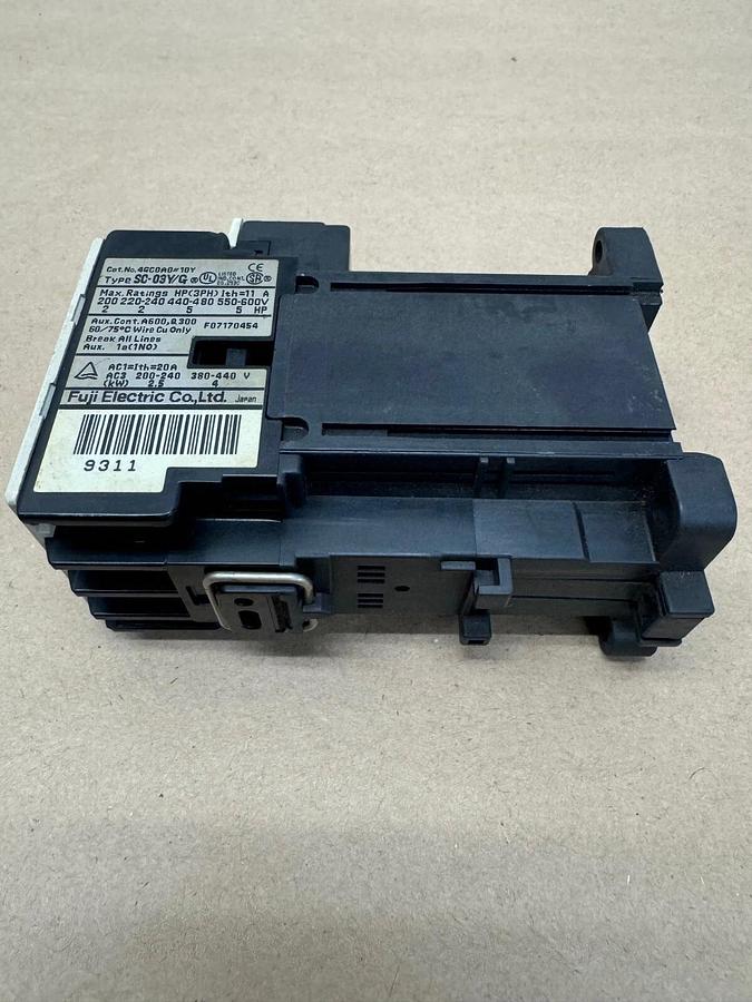 Used Fuji Electric SC-03Y/G Magnetic Contactor, 3 ph, 2.5 kW