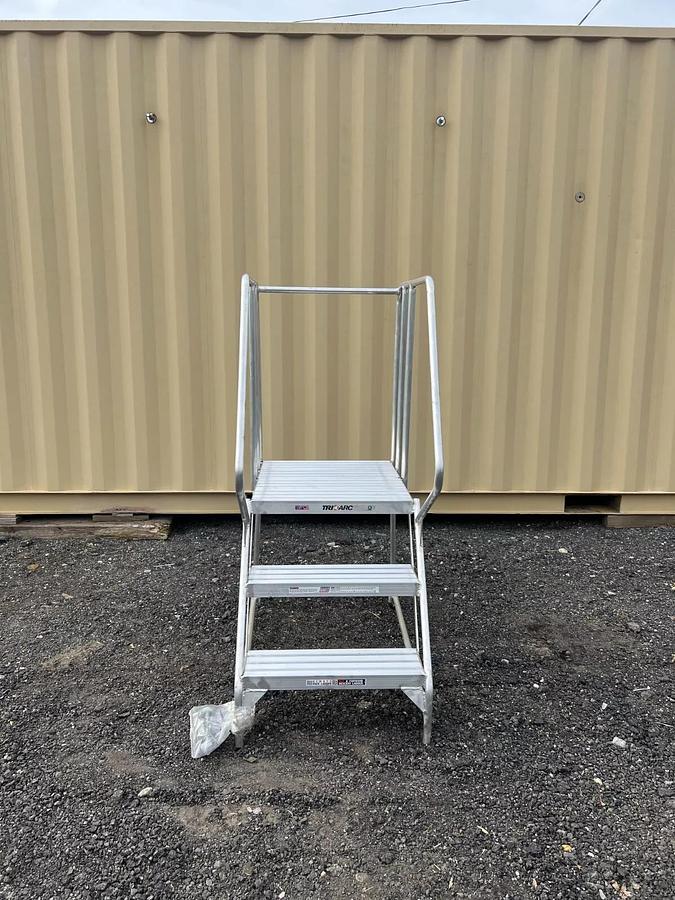 Used TRI ARC 3 Step Ladder with Wheels