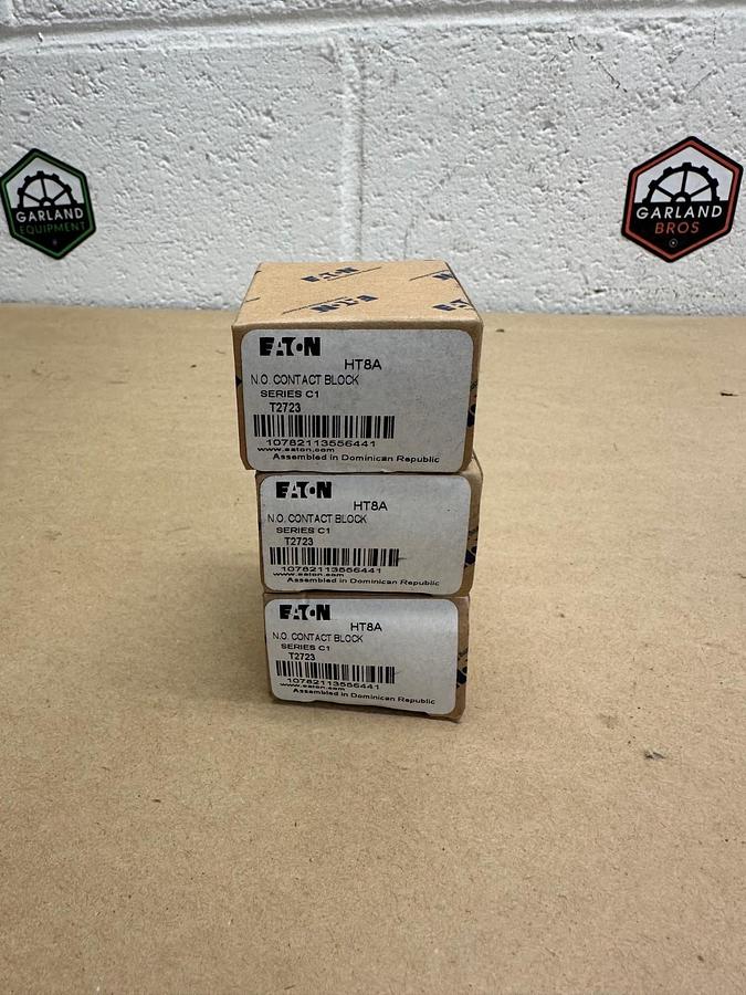 Used Eaton HT8A Series C1 N.O. Contact Block - Lot of 3