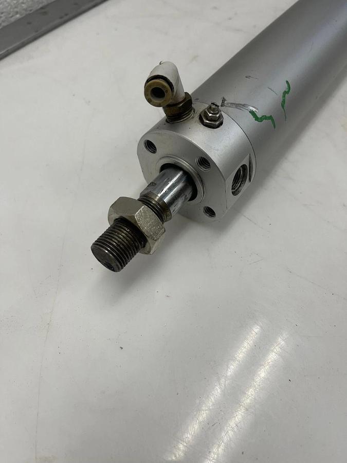 Used SMC CDG1BA50-400 Air Cylinder, Single Rod, 145 PSI, Max Press 1.00 MPa