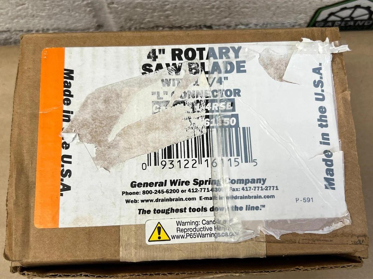 General Wire B1588835 4” Rotary Saw Blade w/ “L” Connector