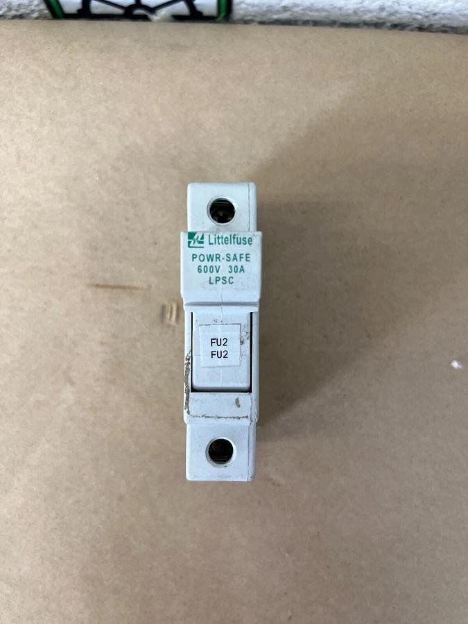 Used Littelfuse 600V 30A LPSC Powr-Safe Fuse Holder